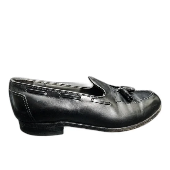 FootJoy Classics Men's Black Leather Tassel Loafer Shoes Size 11D Style 75309 - Picture 3 of 13